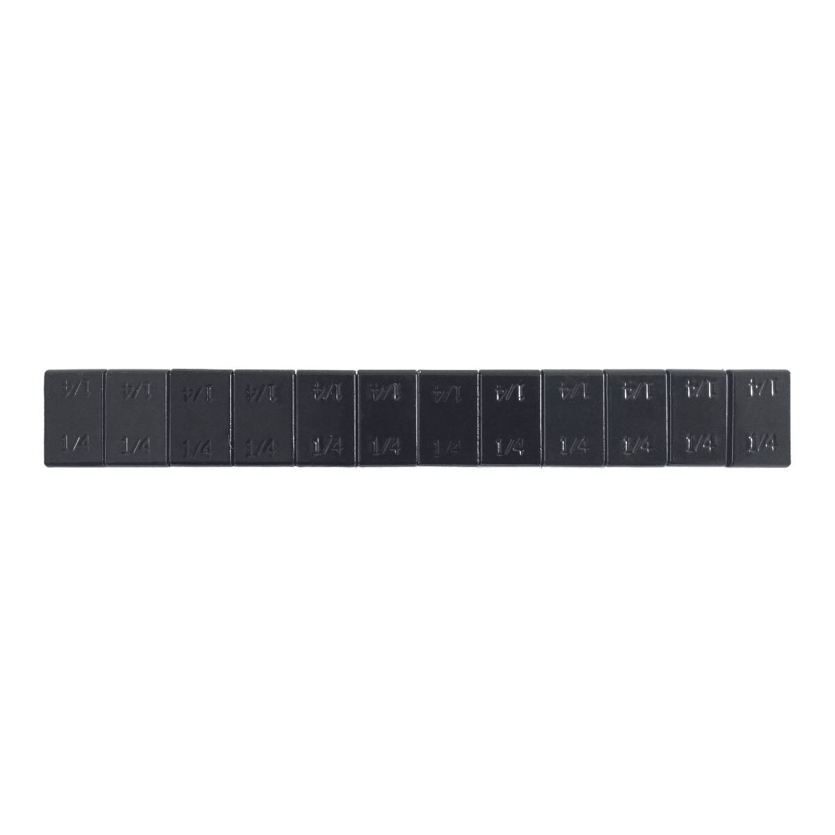 Black steel adhesive wheel weights